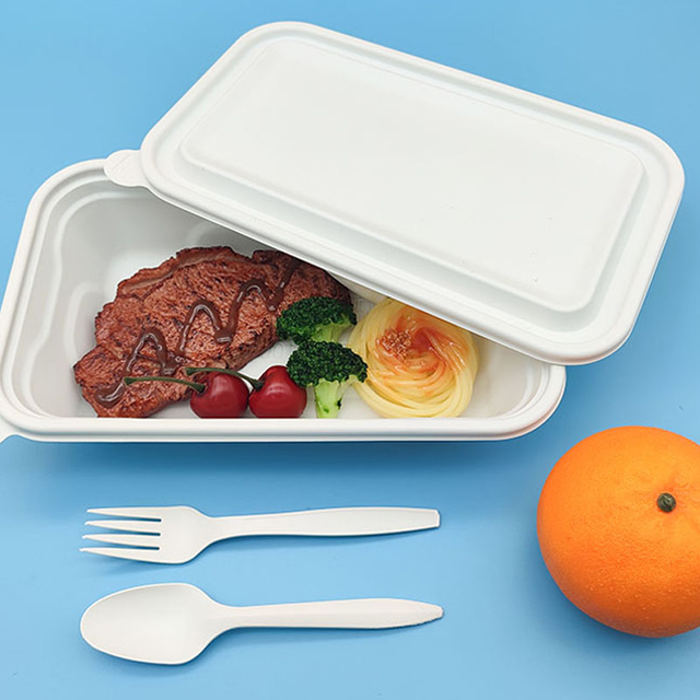 Hitray 500/550ML Bento Lunch Box PLA Meat Tray