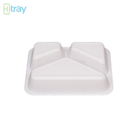 Hitray 040 25Oz.Rectangle White CPET Tray